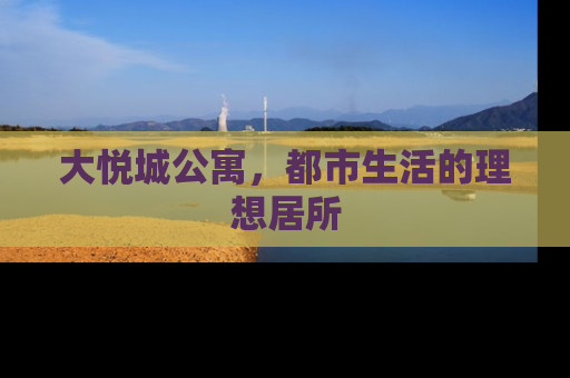 大悦城公寓，都市生活的理想居所