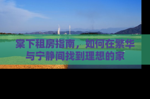 棠下租房指南，如何在繁华与宁静间找到理想的家