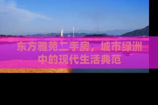 东方雅苑二手房，城市绿洲中的现代生活典范