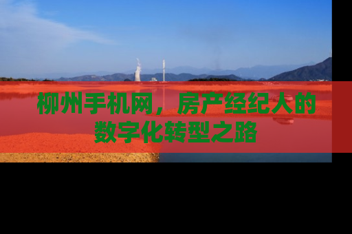 柳州手机网，房产经纪人的数字化转型之路