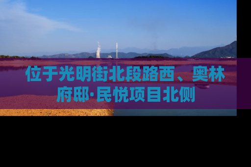 位于光明街北段路西、奥林府邸·民悦项目北侧